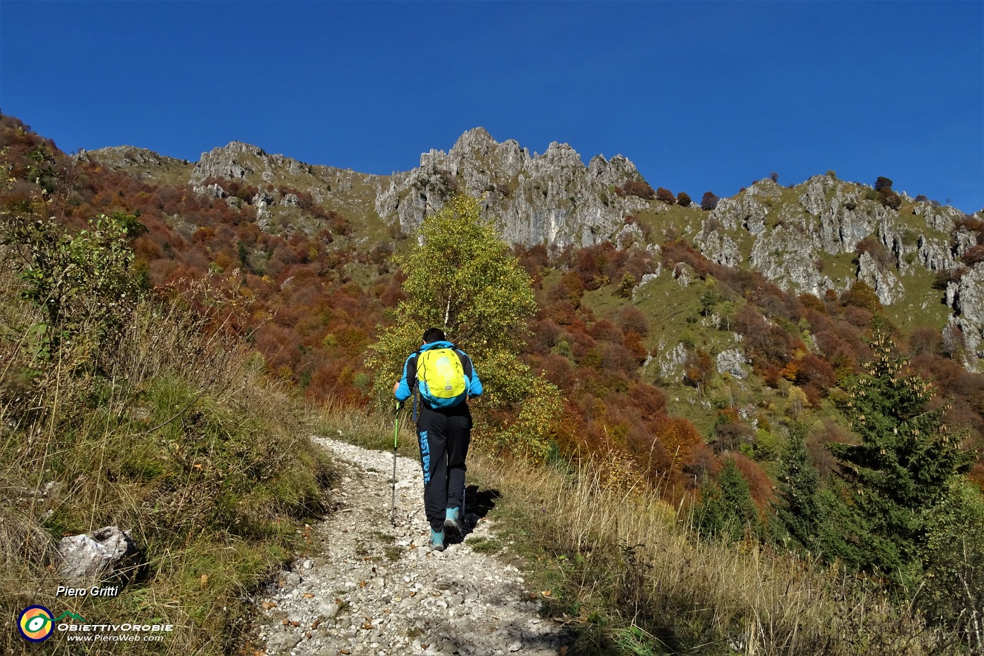 19 Vista sui contrafforti rocciosi del Venturosa.JPG